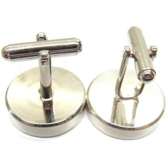 Brown Wooden Cufflinks Initials "KD"  IOB - Picture 8 of 13